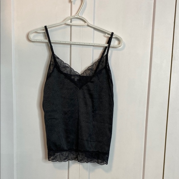 💚 Emily & Jane | Black Lace Trim Animal Print Cami Top - medium - Picture 1 of 5